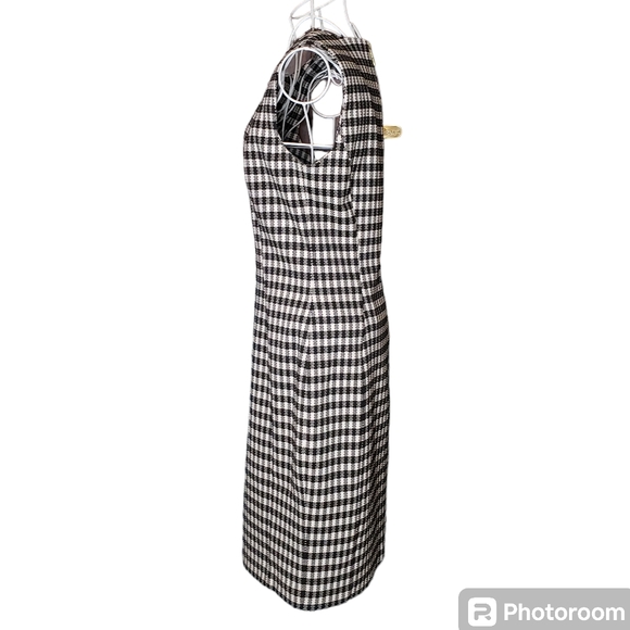 Calvin Klein Gingham Print Sheath Dress Size 8 - Picture 3 of 7